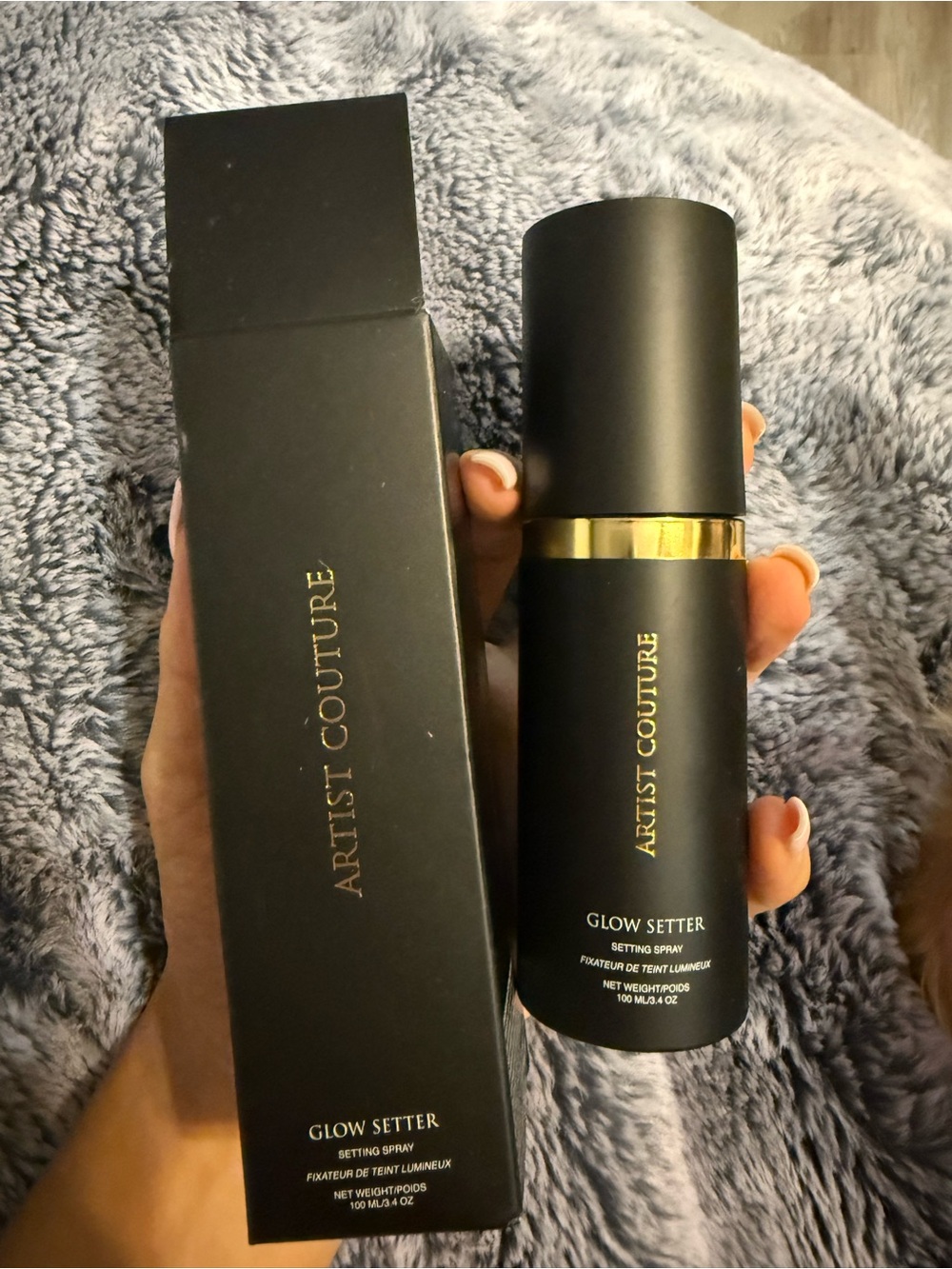 Artist Couture Glow Setter Makeup Setting Spray - Black & Gold Bottle
